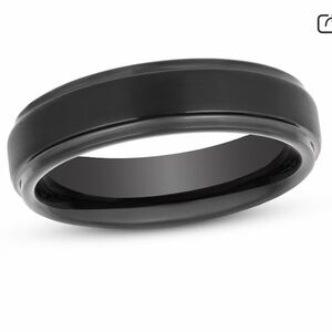 Black Tungsten Carbide Men's Ring